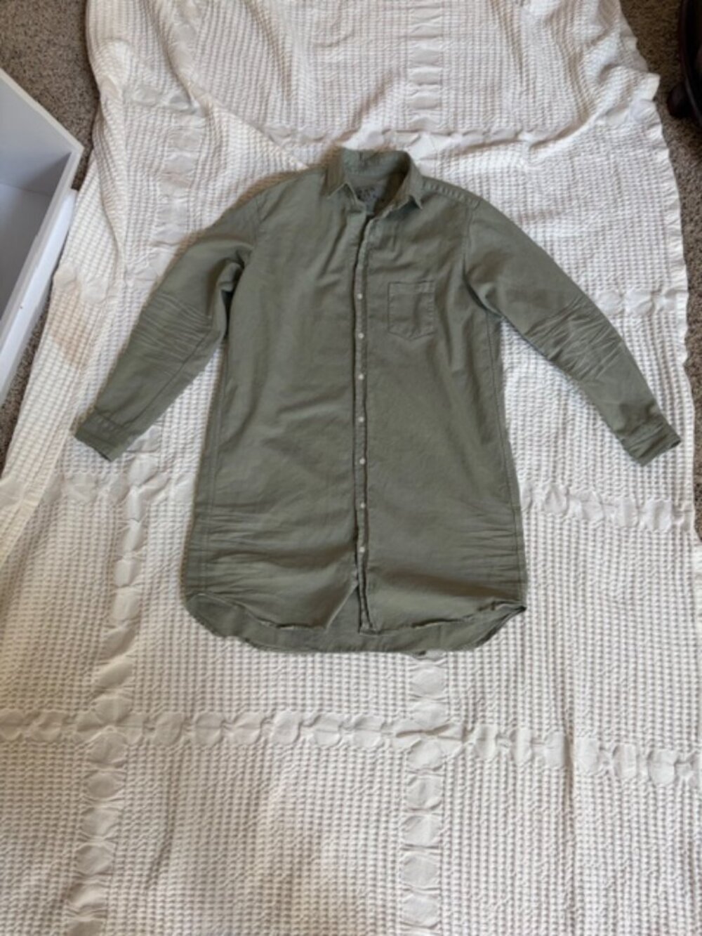 Frank & Eileen Sage Green "Mary" Shirt Dress Size Small